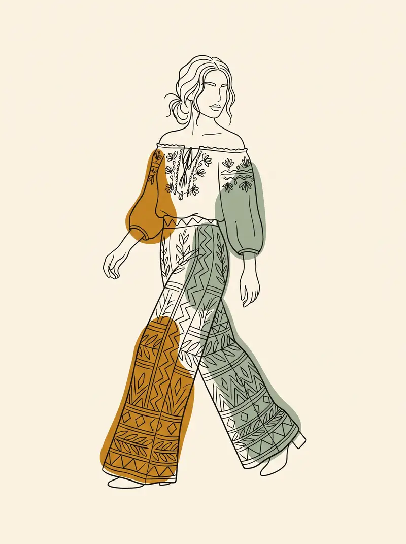 Preview of Modern Fashion Line Art