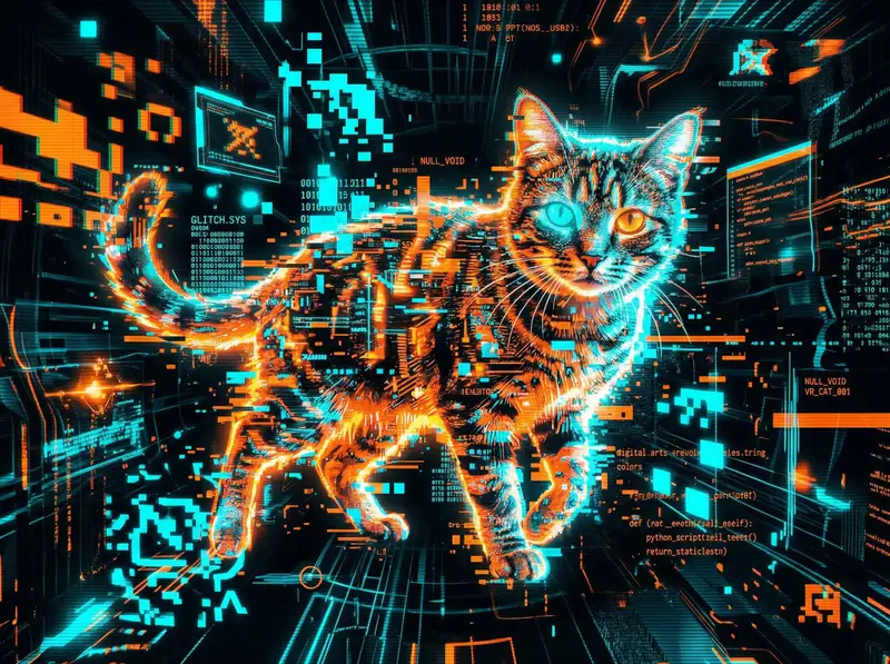 Preview of Cyber Cat Prompt Comparison