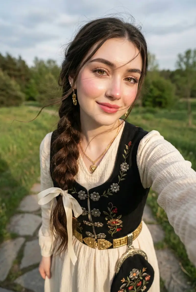 Preview of Traditional Attire Portrait with Strict Face Preservation Prompt