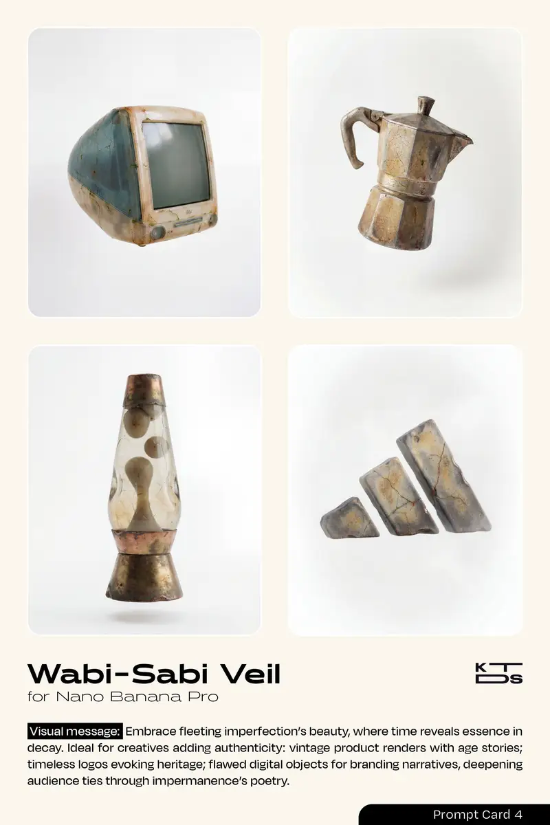 پیش‌نمایش Wabi-Sabi Veil Aesthetic Prompt