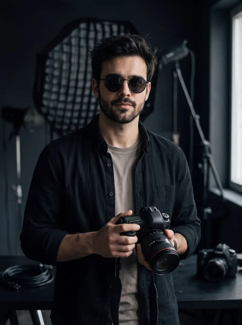 Preview of Cinematic Photographer Studio Portrait