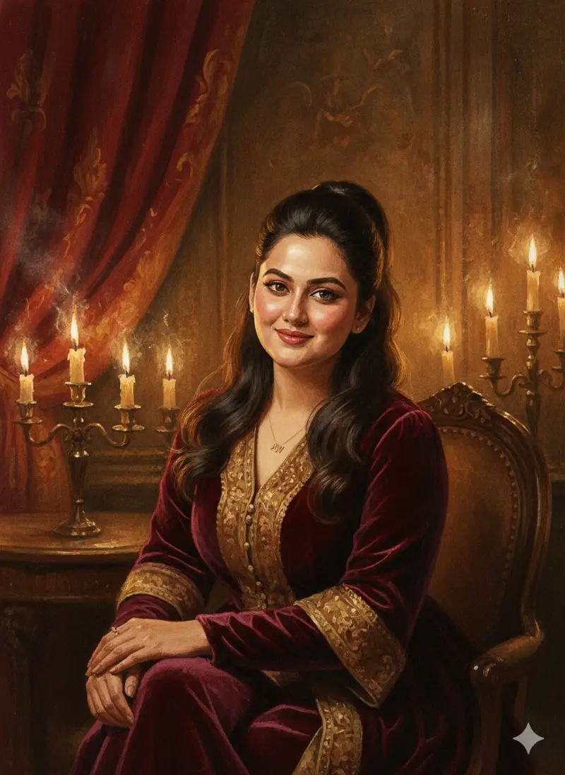 Preview of Baroque Candlelight Oil Painting Fusion (Image-to-Image)