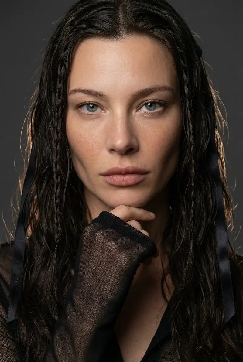 Preview of High-End Editorial Beauty Portrait