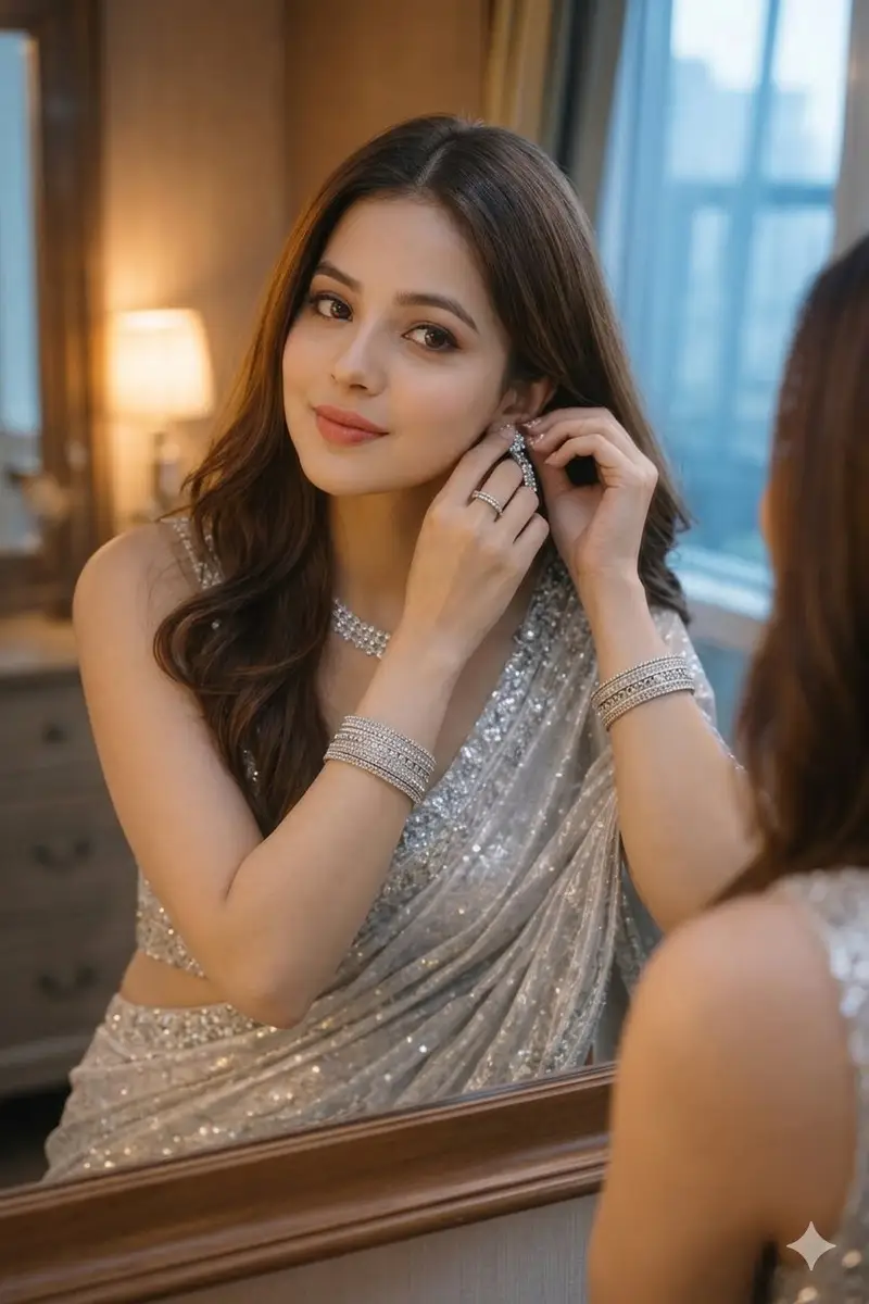Preview of Ultra-Realistic Portrait with Saree and Face Reference