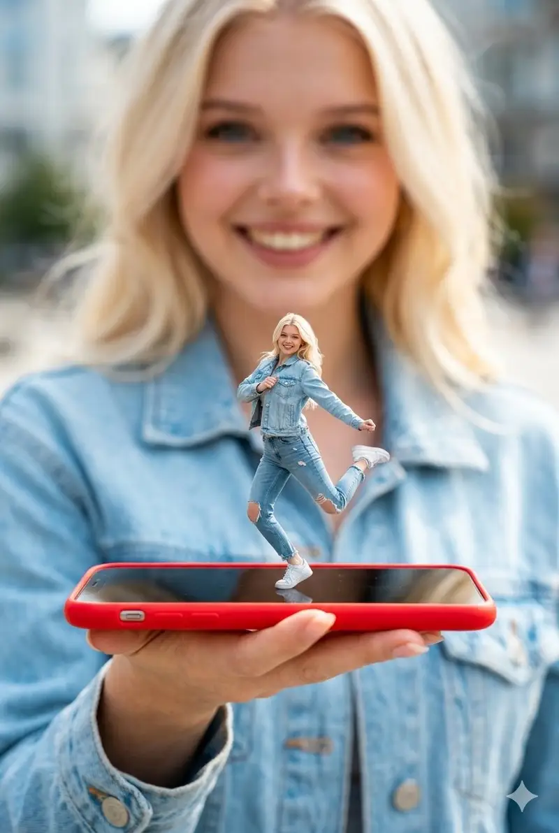Preview of Surreal Miniature Dancing Composite Photo Prompt