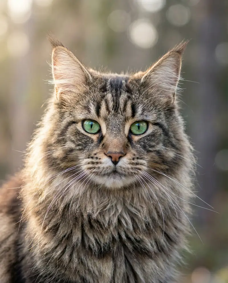 Preview of Hyper-Realistic Maine Coon Portrait