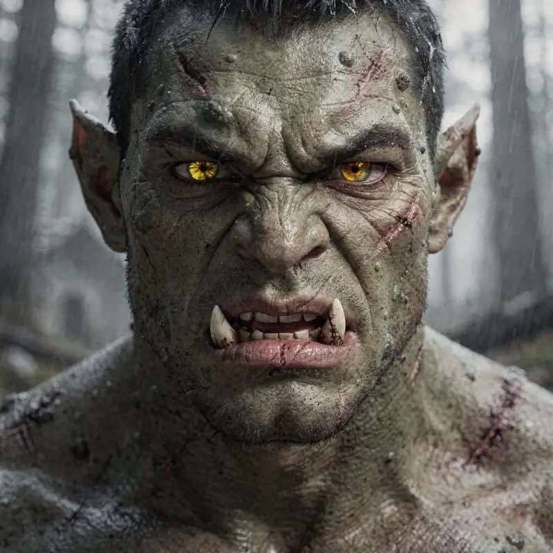 Preview of Hyper-Real Orc Realism Test Prompt