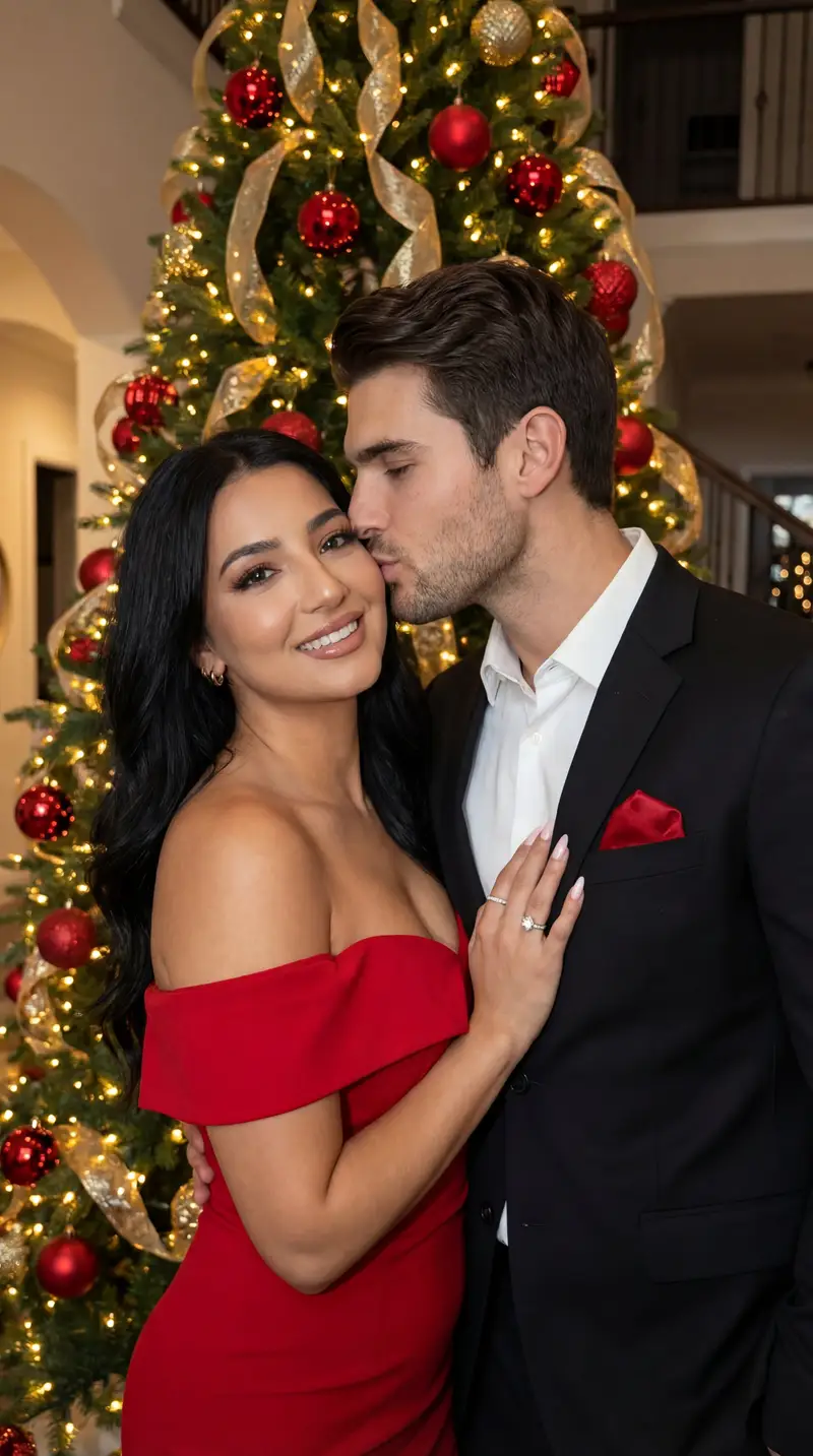 Preview of Luxury Holiday Couple Editorial Portrait