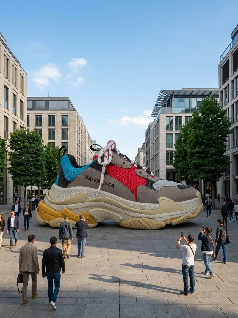 Preview of Giant Product Art Installation Prompt for Nano Banana Pro