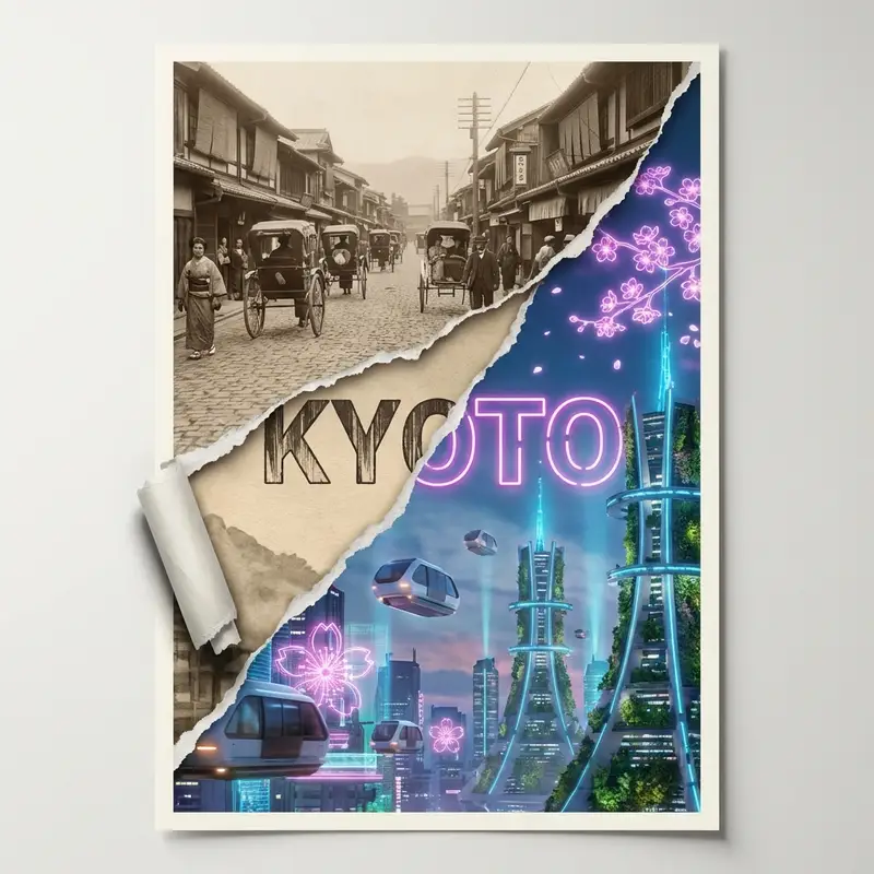 Preview of Torn Poster of Contrasting Kyoto Eras
