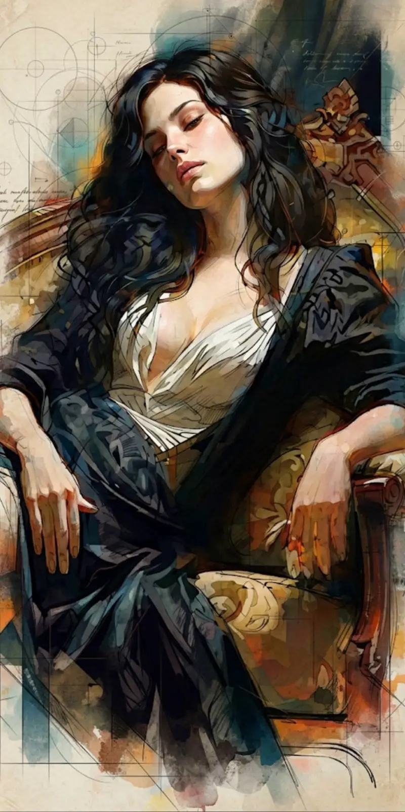 پیش‌نمایش تصویرسازی پرتره سینمایی با تکنیک ترکیبی