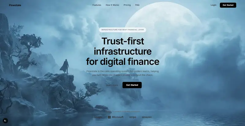 پیش‌نمایش Cinematic Sci-Fi Landscape and Fintech UI Design Prompts