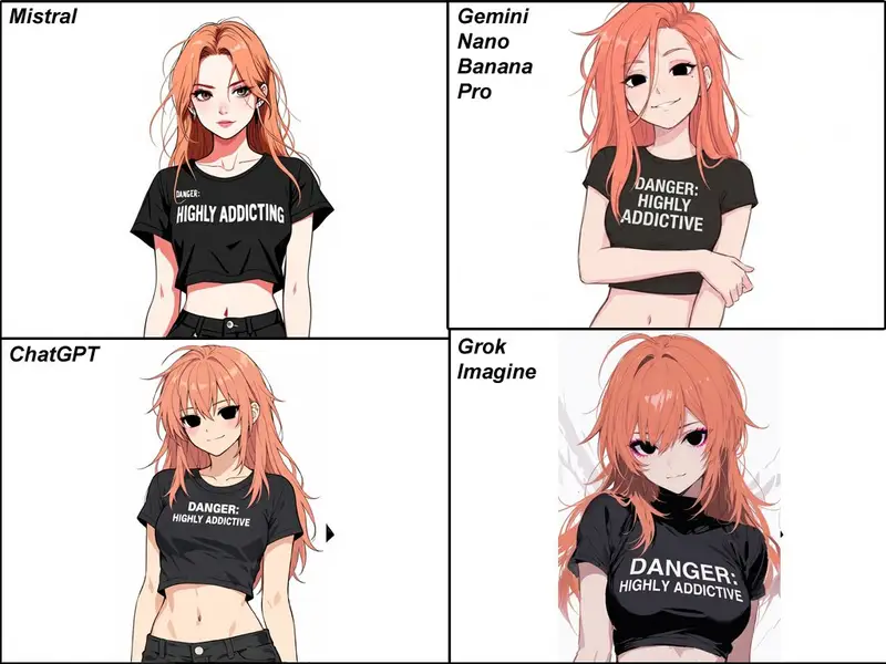 Preview of Anime Egirl Illustration Prompt Shootout
