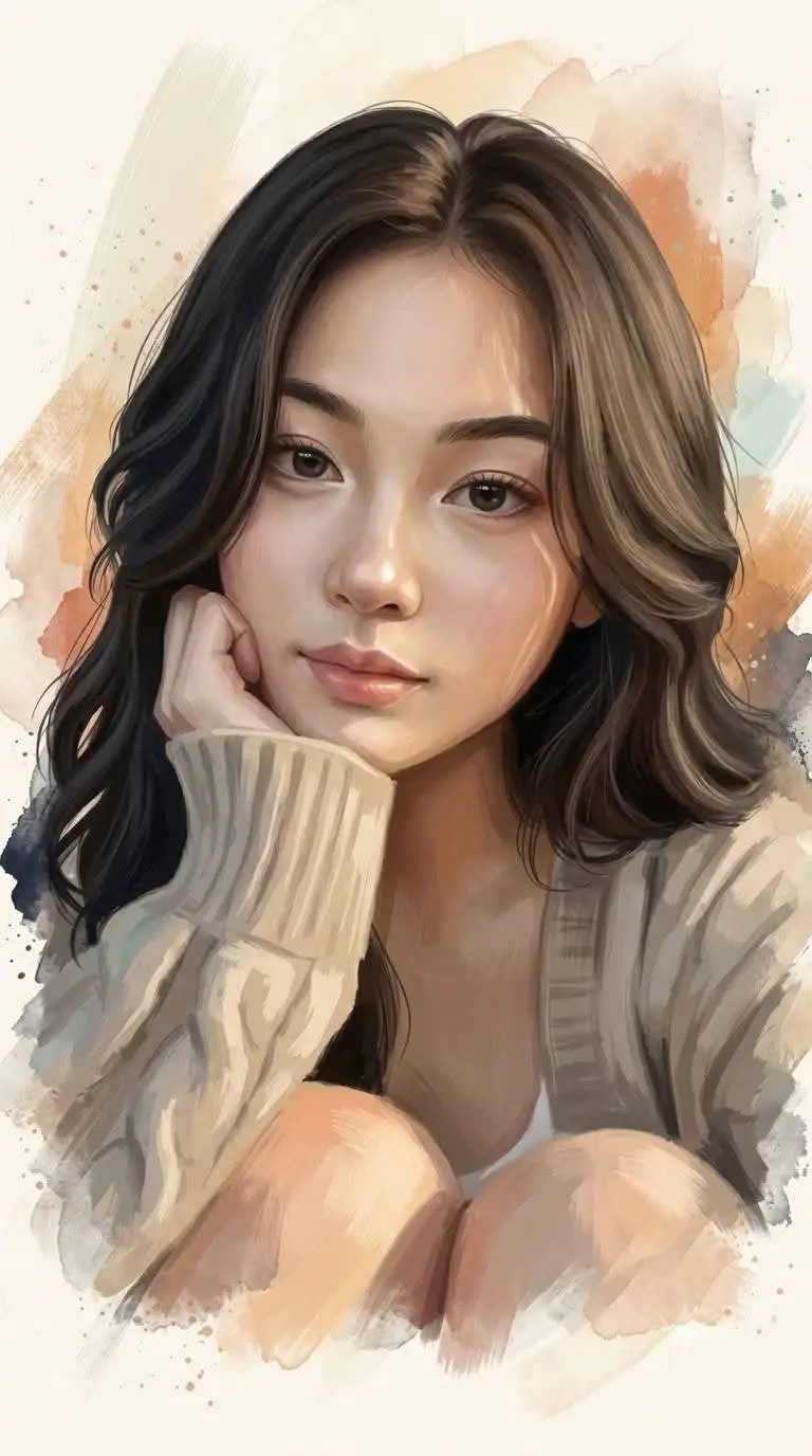 Preview of Editorial Digital Portrait Painting