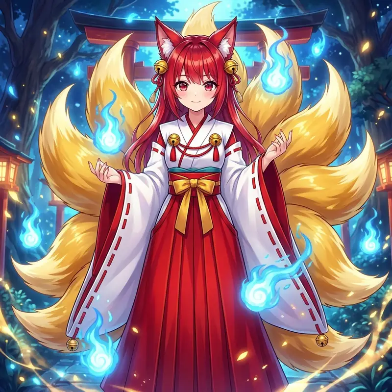 Preview of Transforming into a Nine-Tailed Fox (Kitsune)