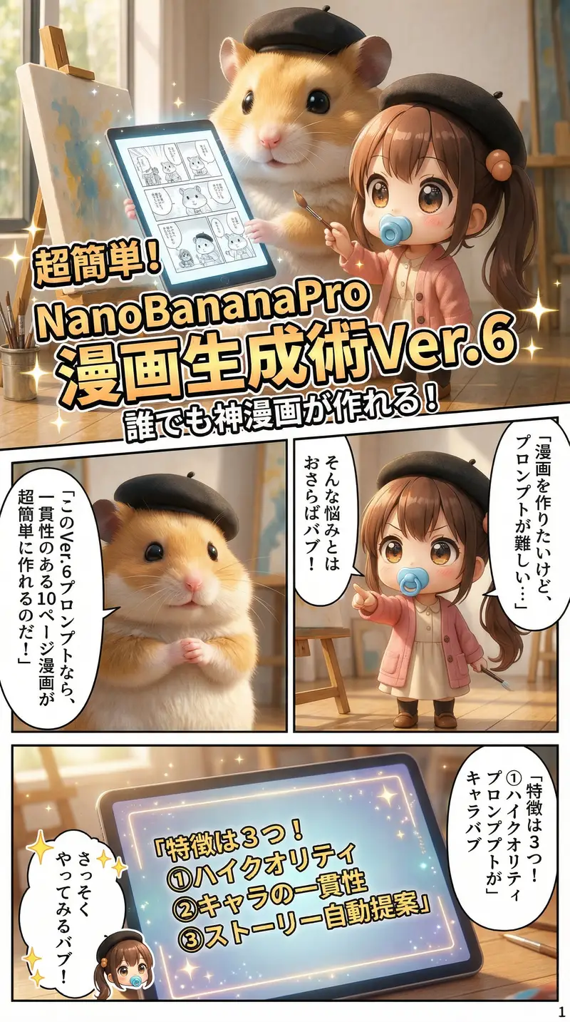 Preview of Gemini System Prompt for 10-Page Manga Generation in Nano Banana Pro