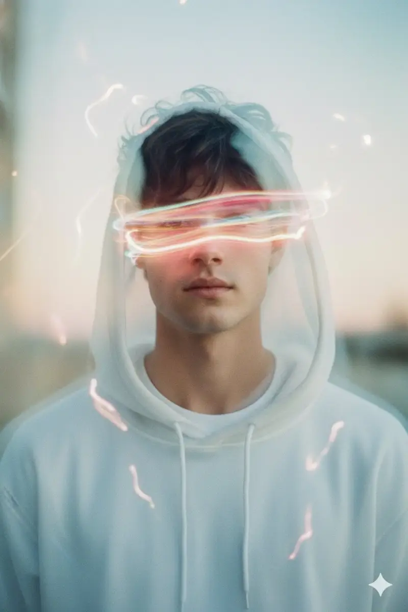 Preview of Long Exposure Light Trace Art Photography Portrait