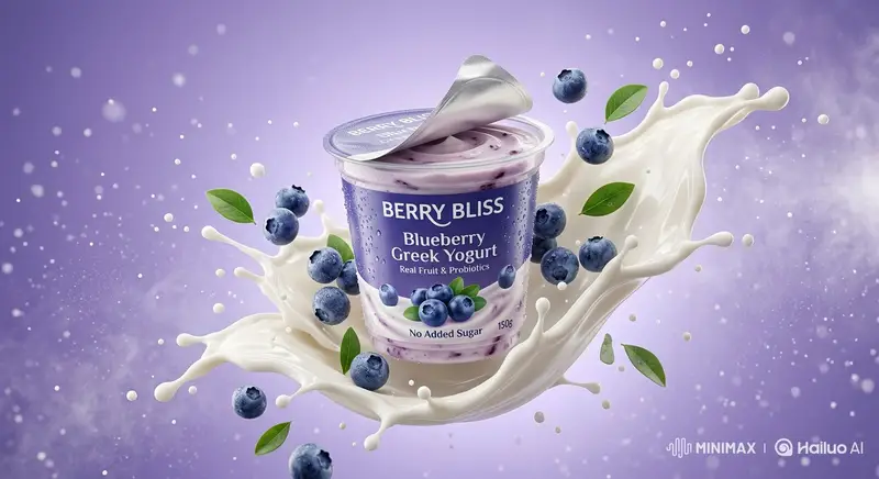 Preview of Ultra-Realistic Product Photography of Yogurt