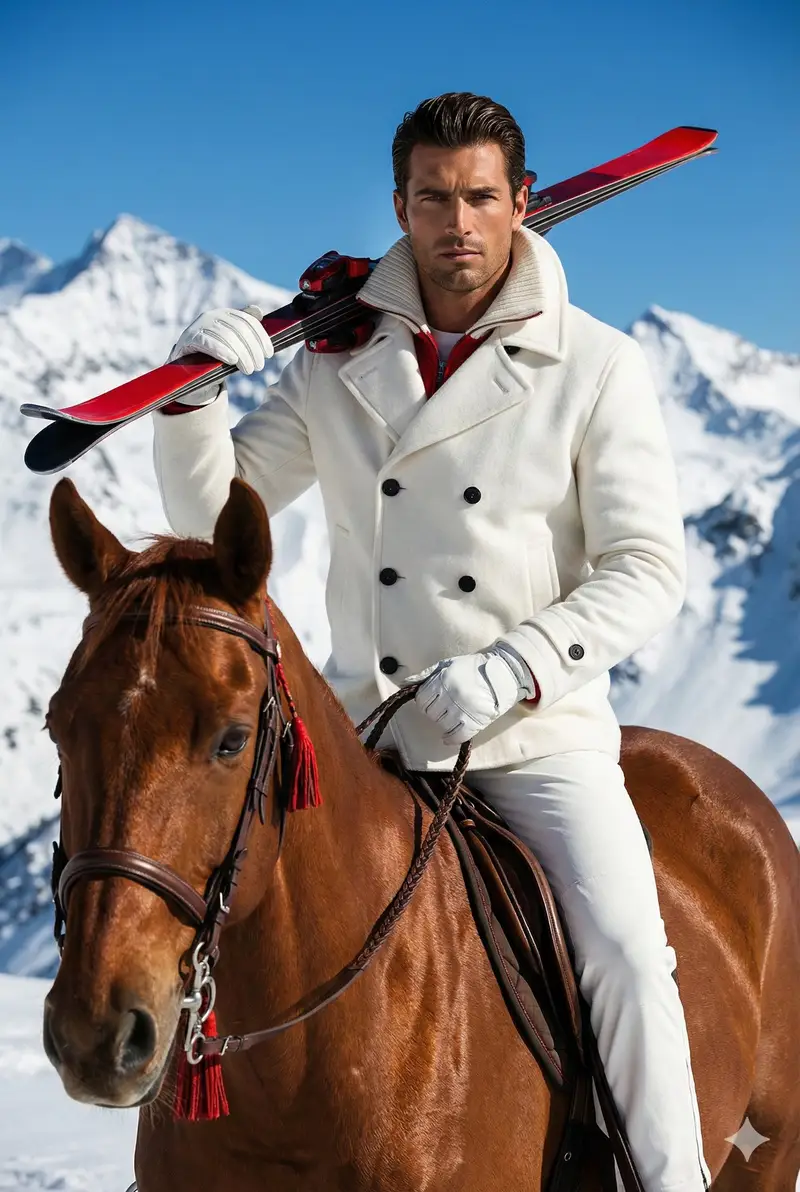 پیش‌نمایش High-End Luxury Winter Fashion Campaign Prompt