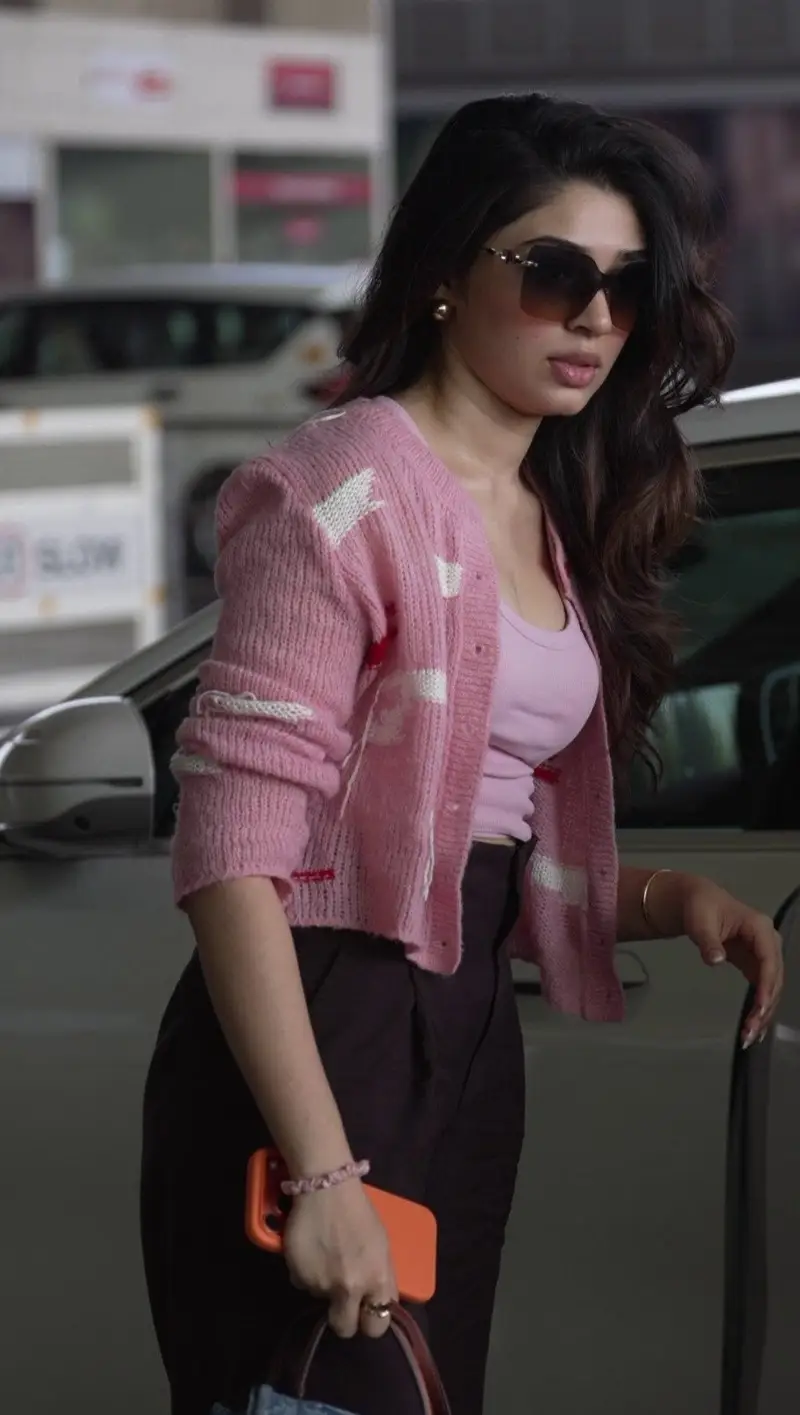 Preview of Elegant Pink Urban Glow Fashion Portrait