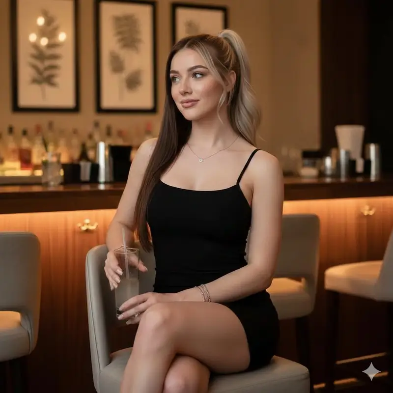 Preview of Ultra-Realistic Bar Lounge Editorial Portrait