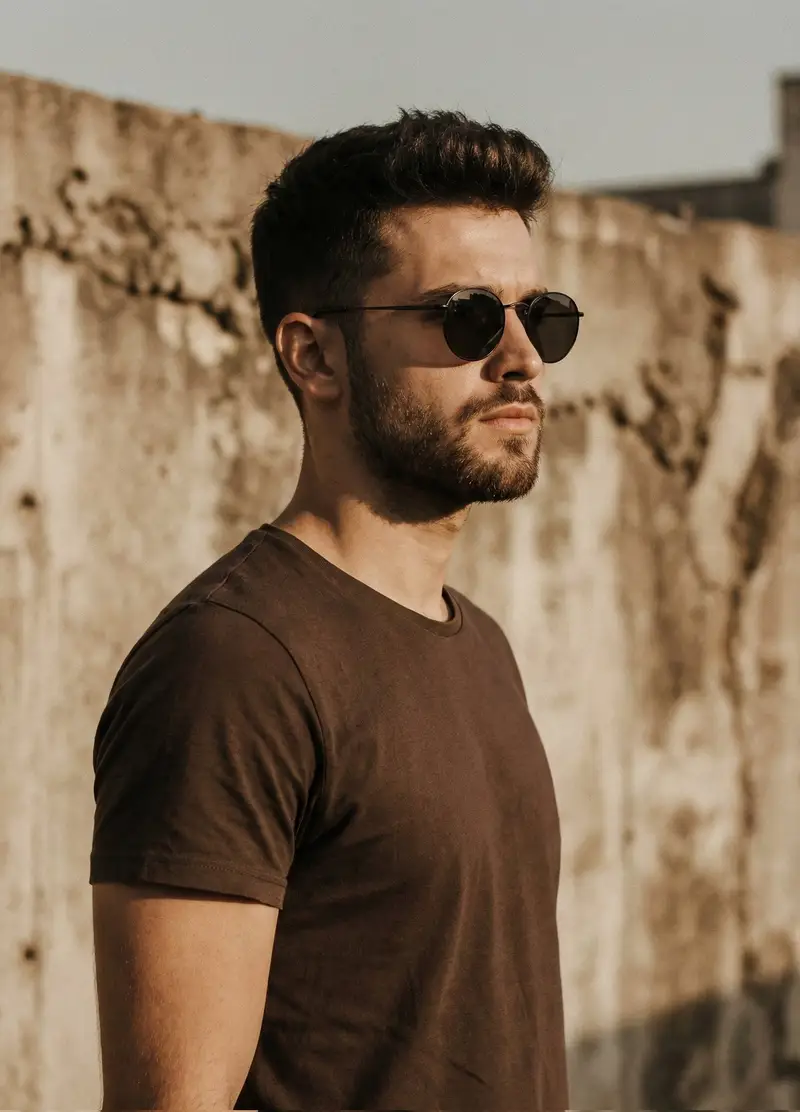 پیش‌نمایش Cinematic Portrait of Man in Streetwear