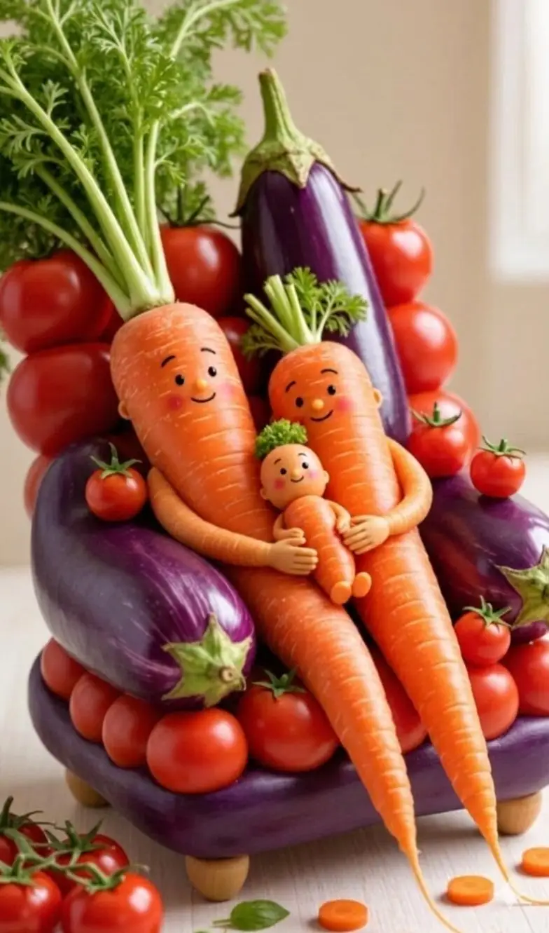 Preview of Kawaii Vegetable Food Sculptures