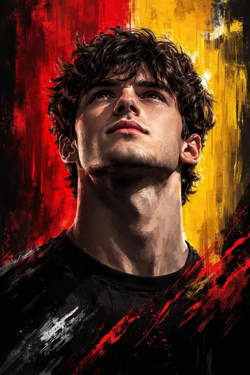 Preview of Dramatic Digital Painting Portrait with Limited Palette