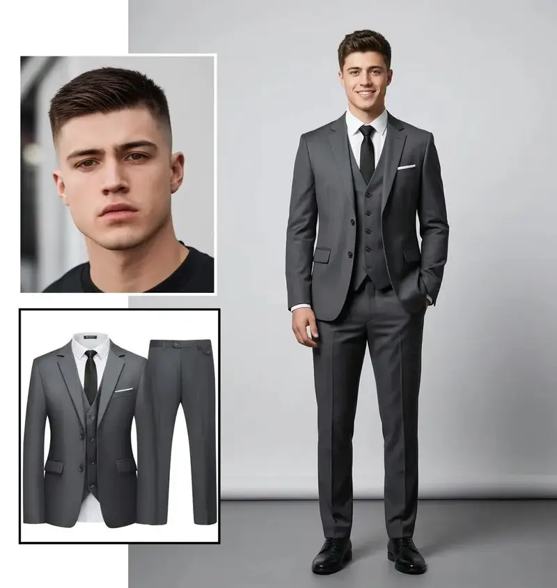 Preview of Ultra-realistic Full-Body Fashion Studio Portrait