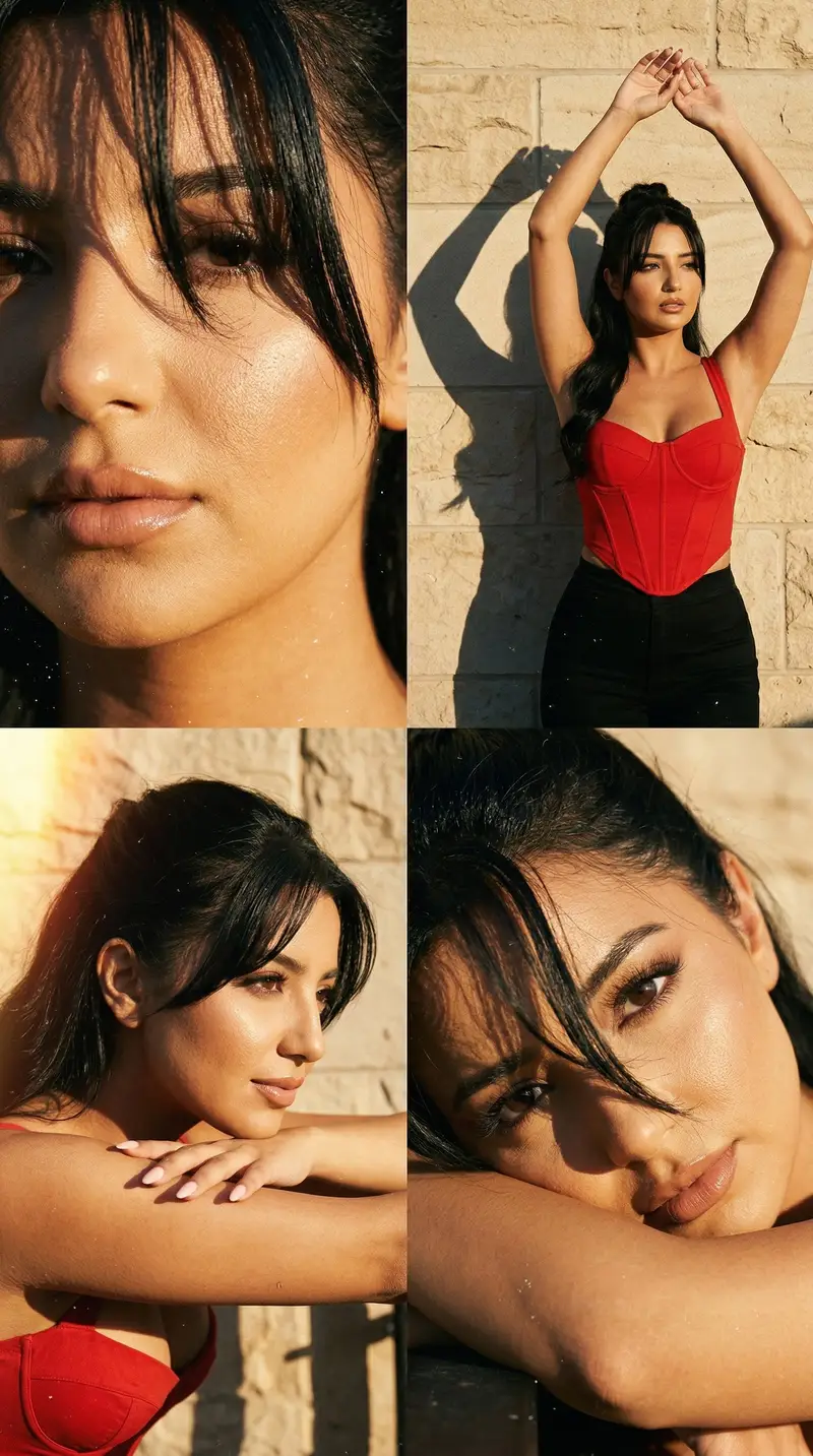 Preview of Golden Hour Film Editorial 2x2 Grid