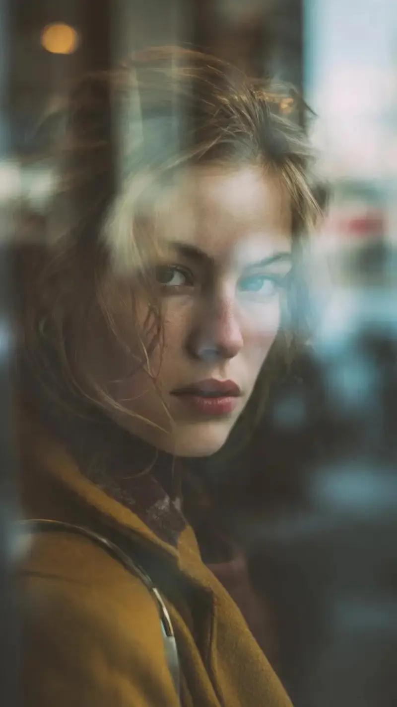 Preview of Layered Reflection Portrait Photography Prompt