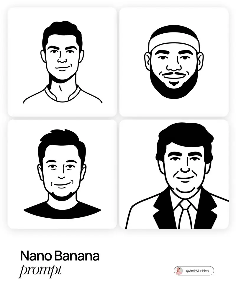 Preview of Notion-Styled Minimalist Illustrations Prompt