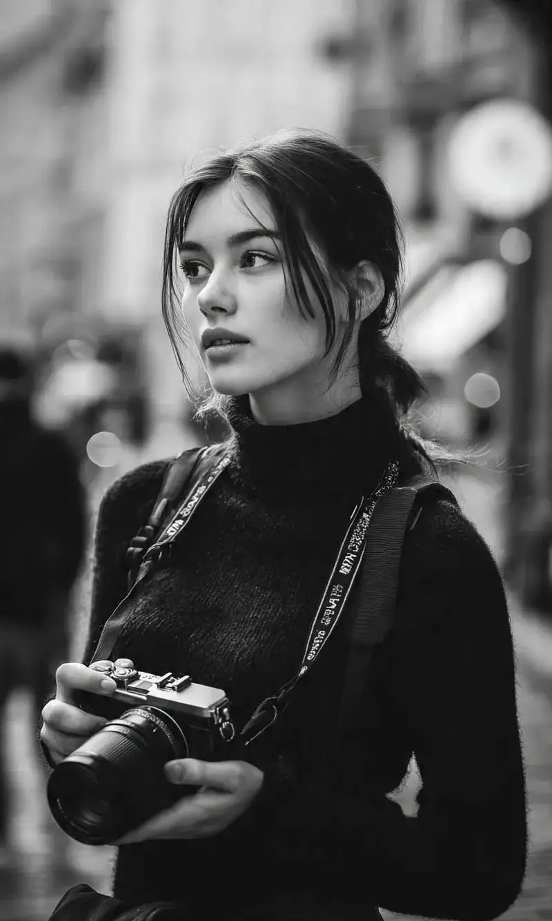 Preview of Monochrome Street Photographer Portrait