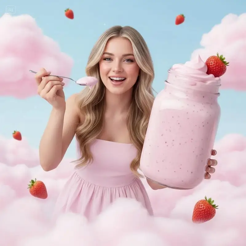 Preview of Surreal Strawberry Yogurt Commercial Scene
