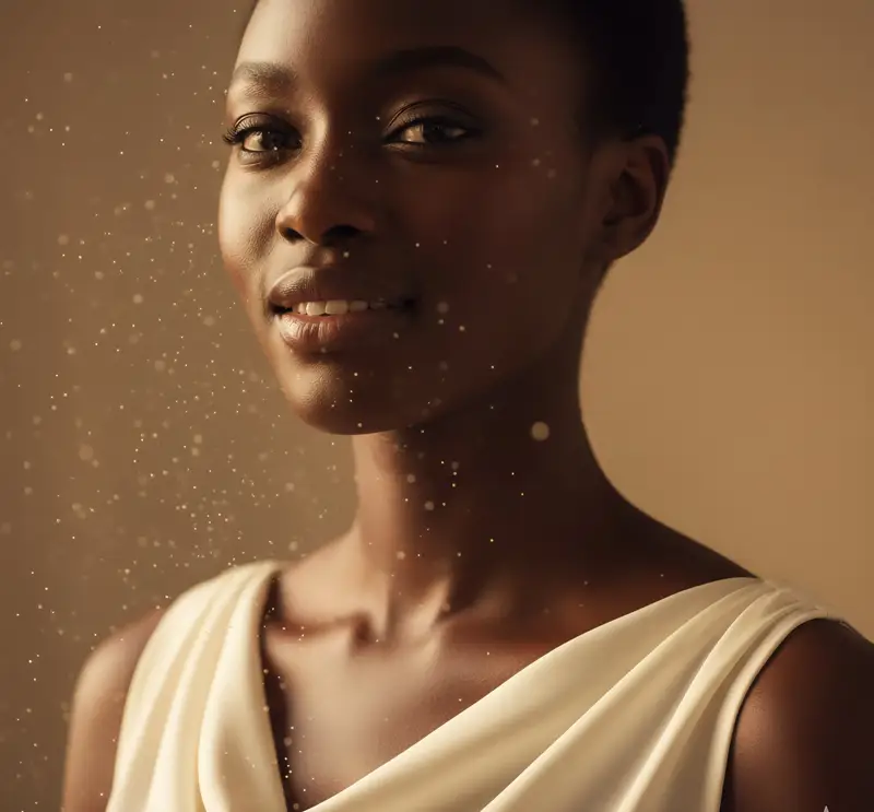 Preview of High-Fashion African Female Editorial Portrait Prompt