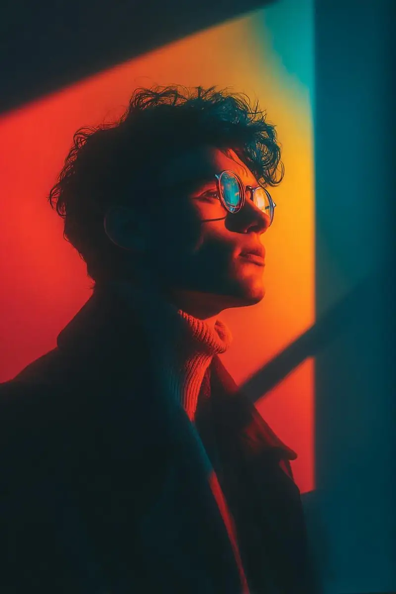 Preview of Cinematic Portrait with Geometric Window Light