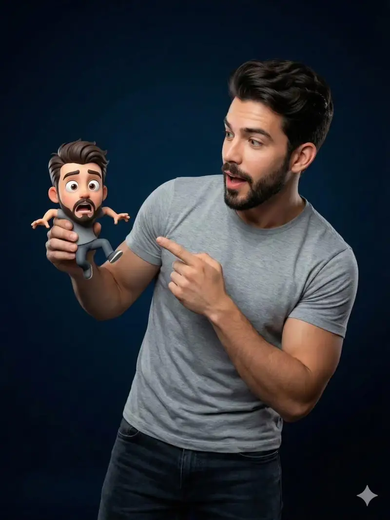 Preview of Pixar-Style Miniature Interaction Portrait