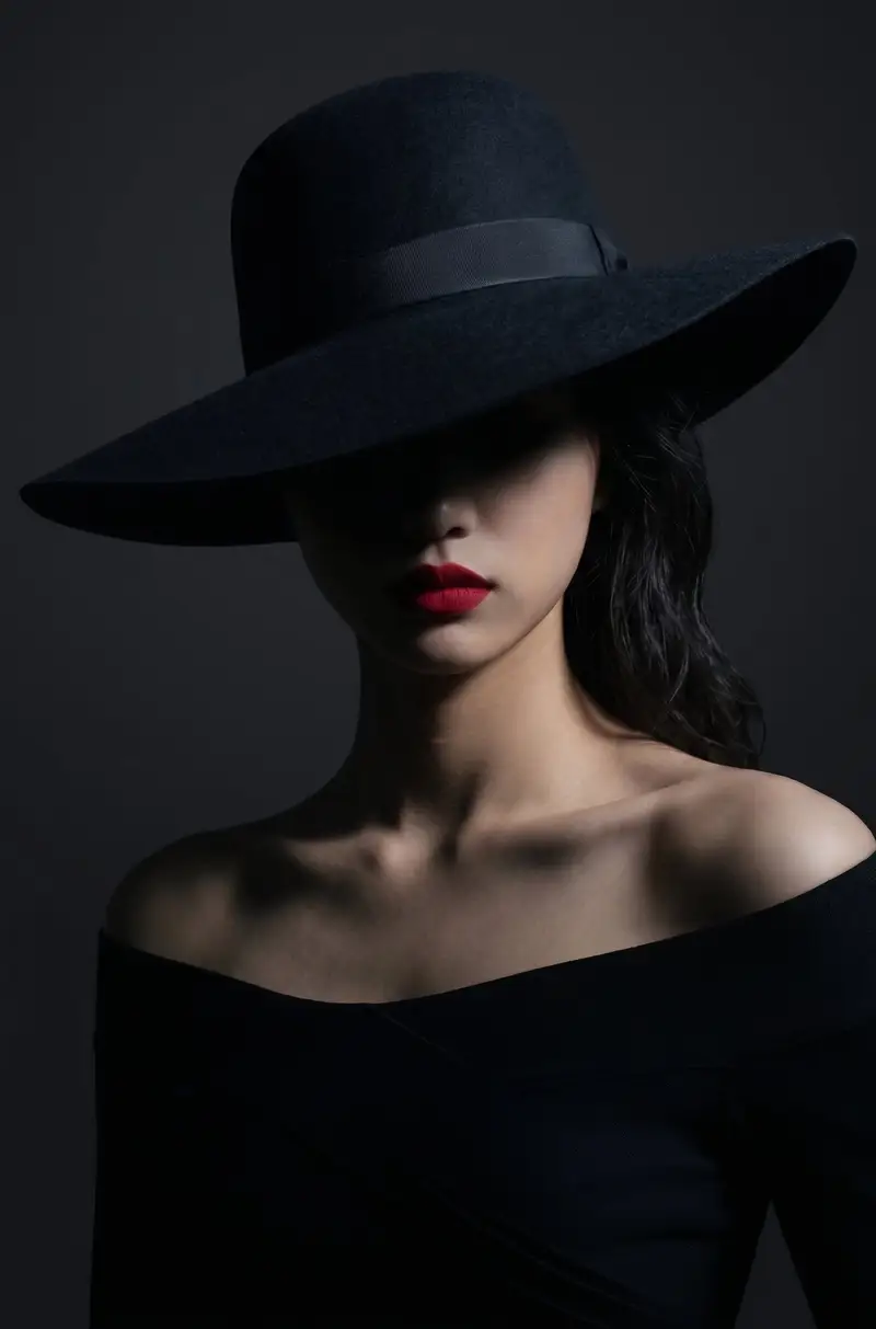 Preview of Elegant Chiaroscuro Studio Portrait