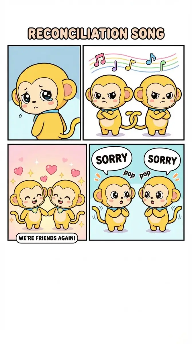 Preview of Four-Panel Comic: Reconciliation Song (English Version)
