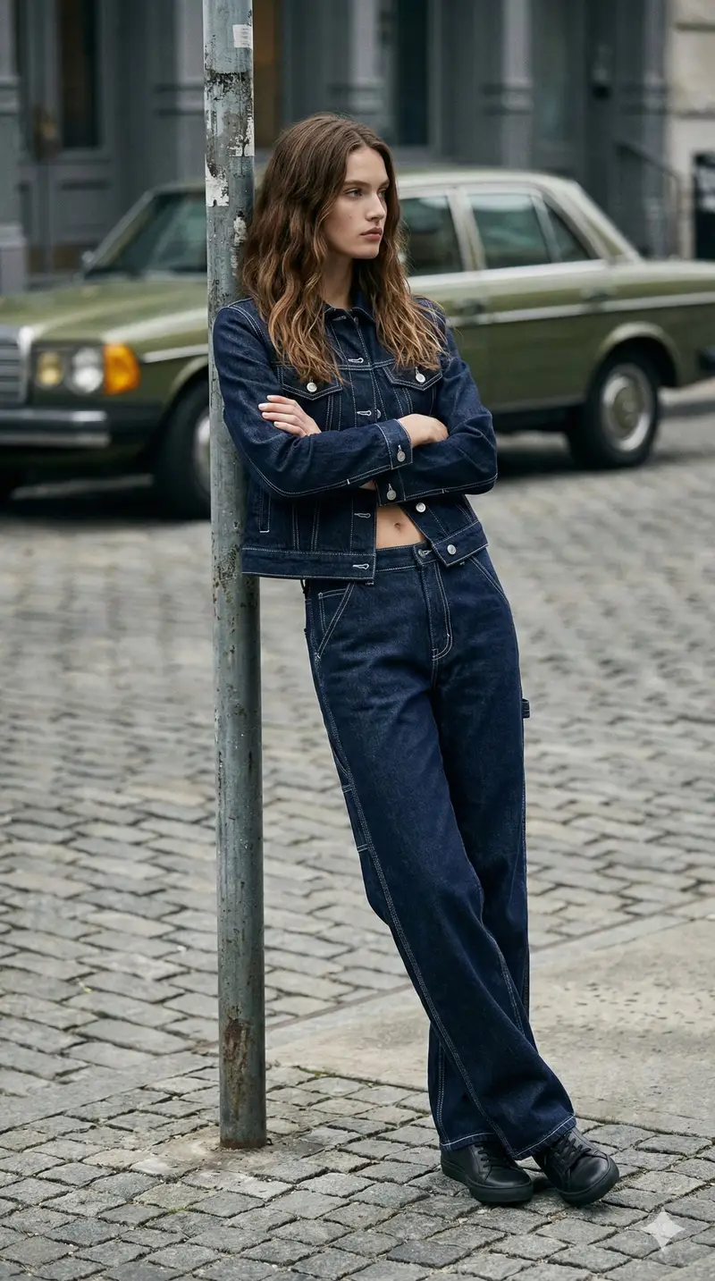 Preview of 90s Americana Denim Fashion Editorial