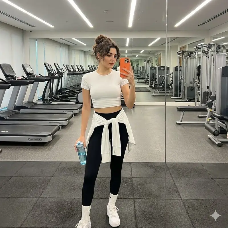 Preview of Photorealistic Full-Body Mirror Selfie with Identity Lock