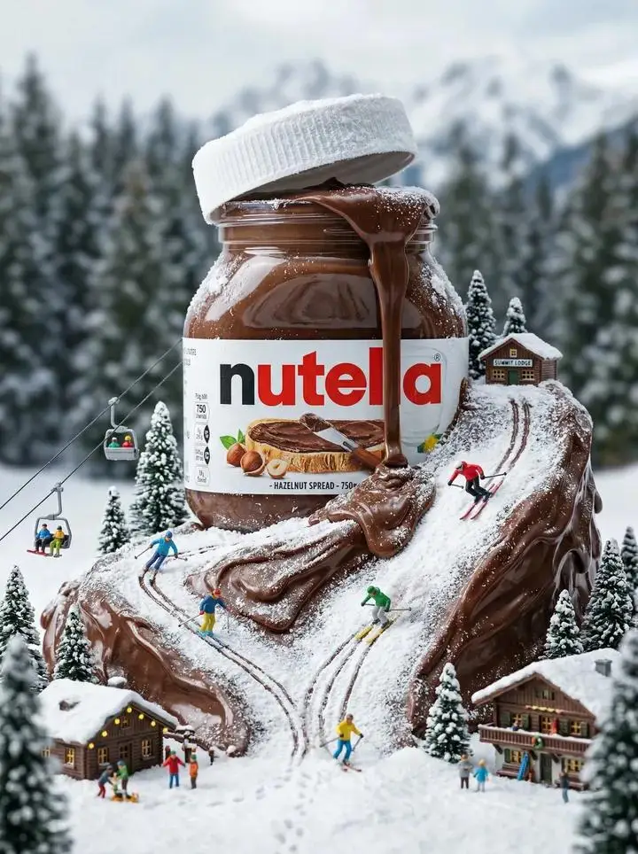 Preview of Nutella Miniature Winter World Video Prompt (JSON)