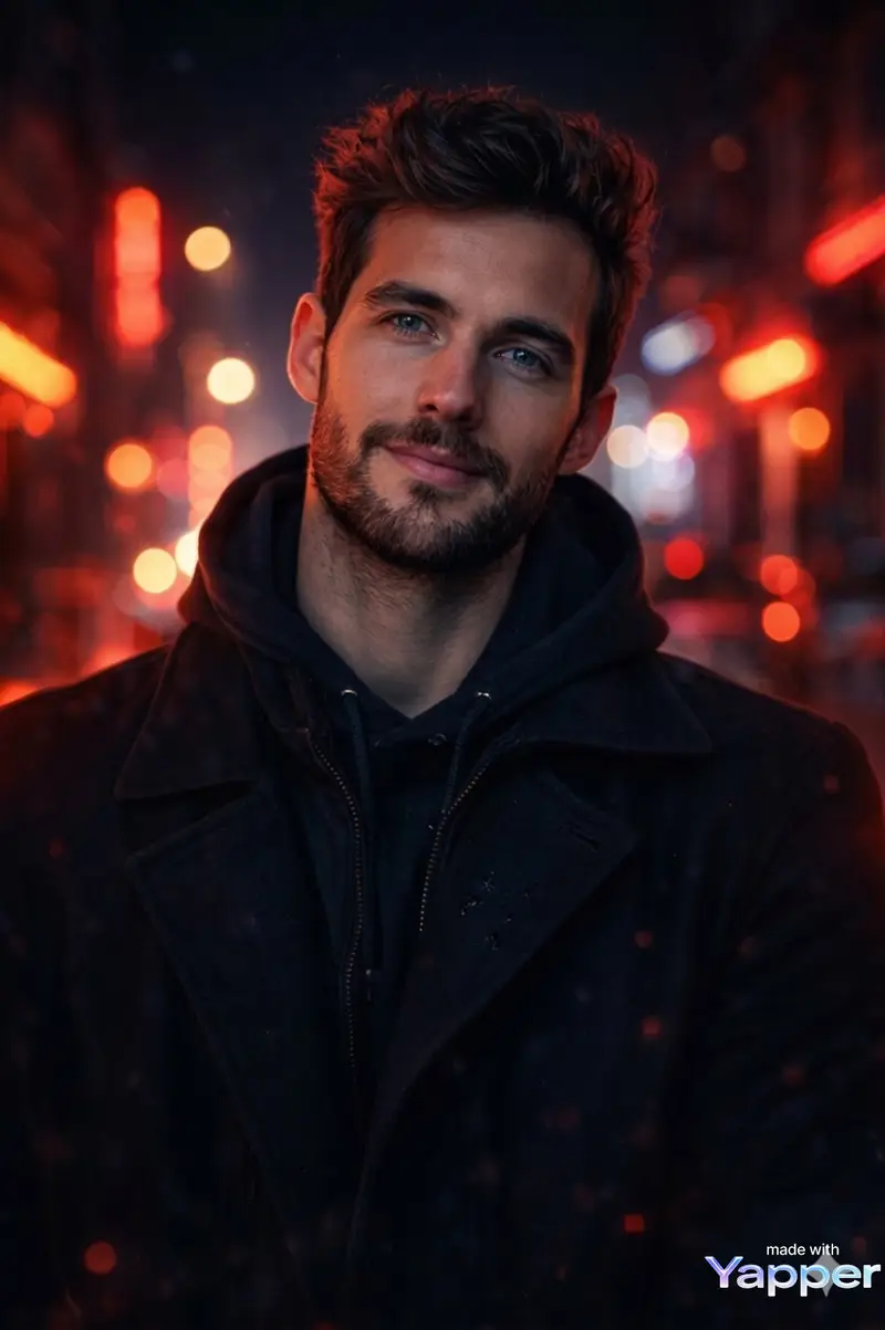 Preview of Cinematic Portrait Prompt with Neon Lighting