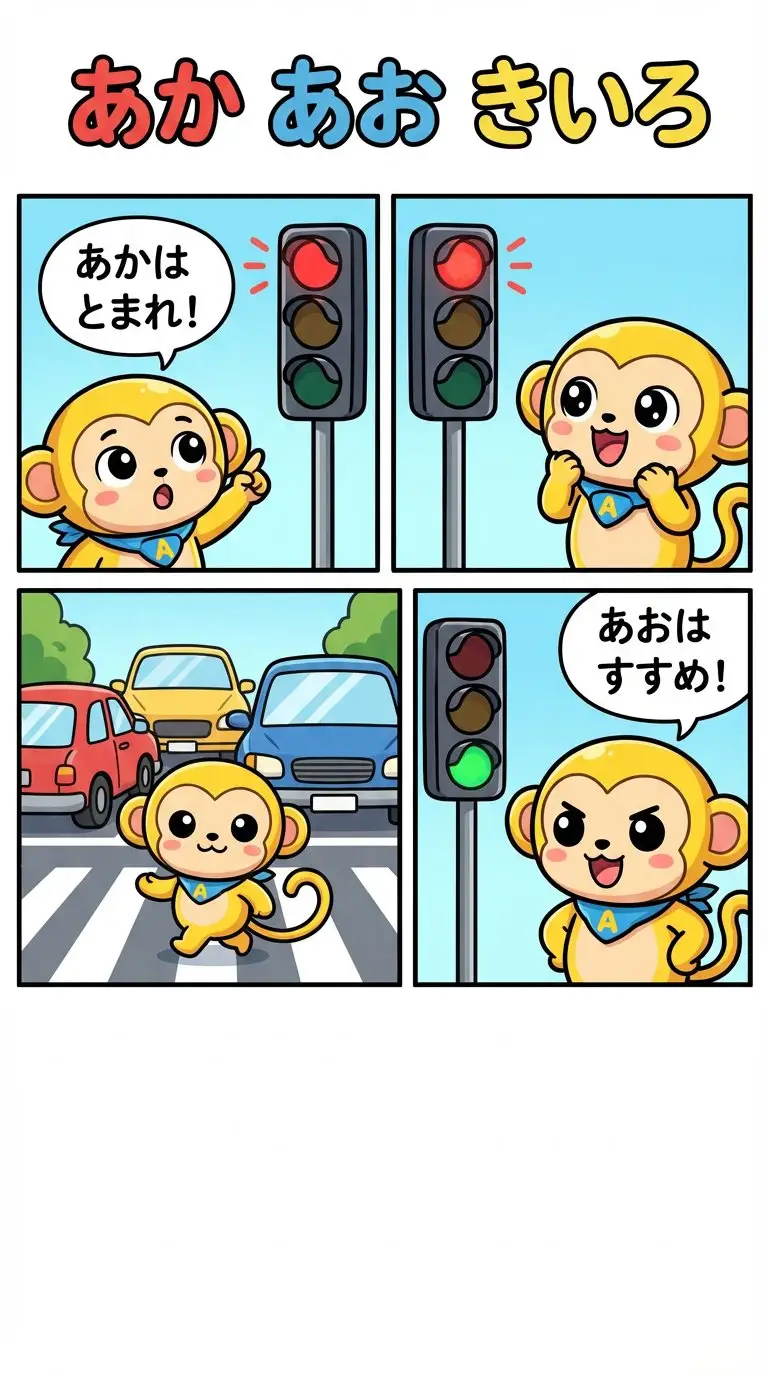 Preview of Four-Panel Comic: Red, Blue, Yellow Theme