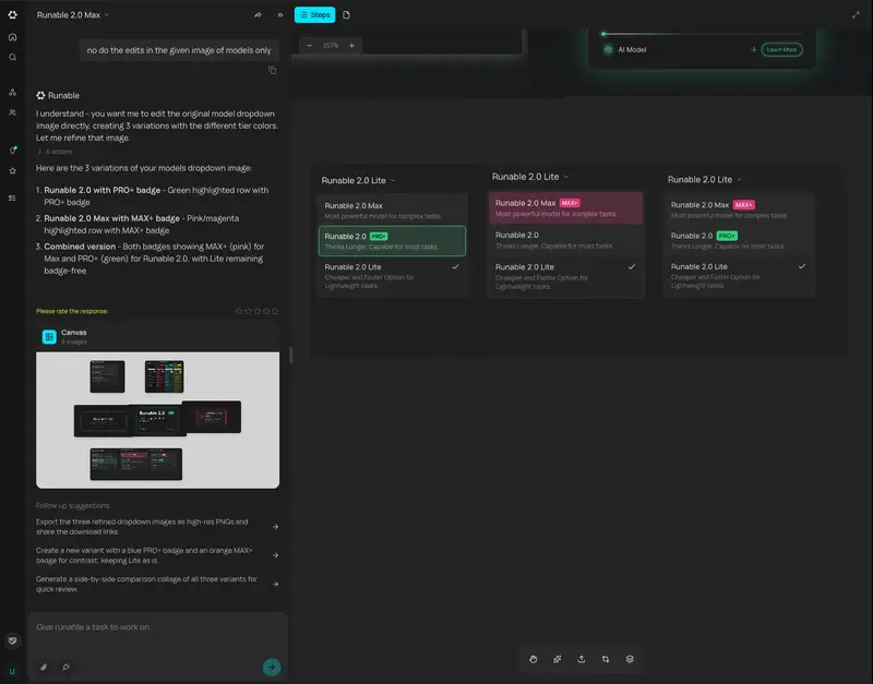 Preview of Generating Multiple Runnable Modes/States