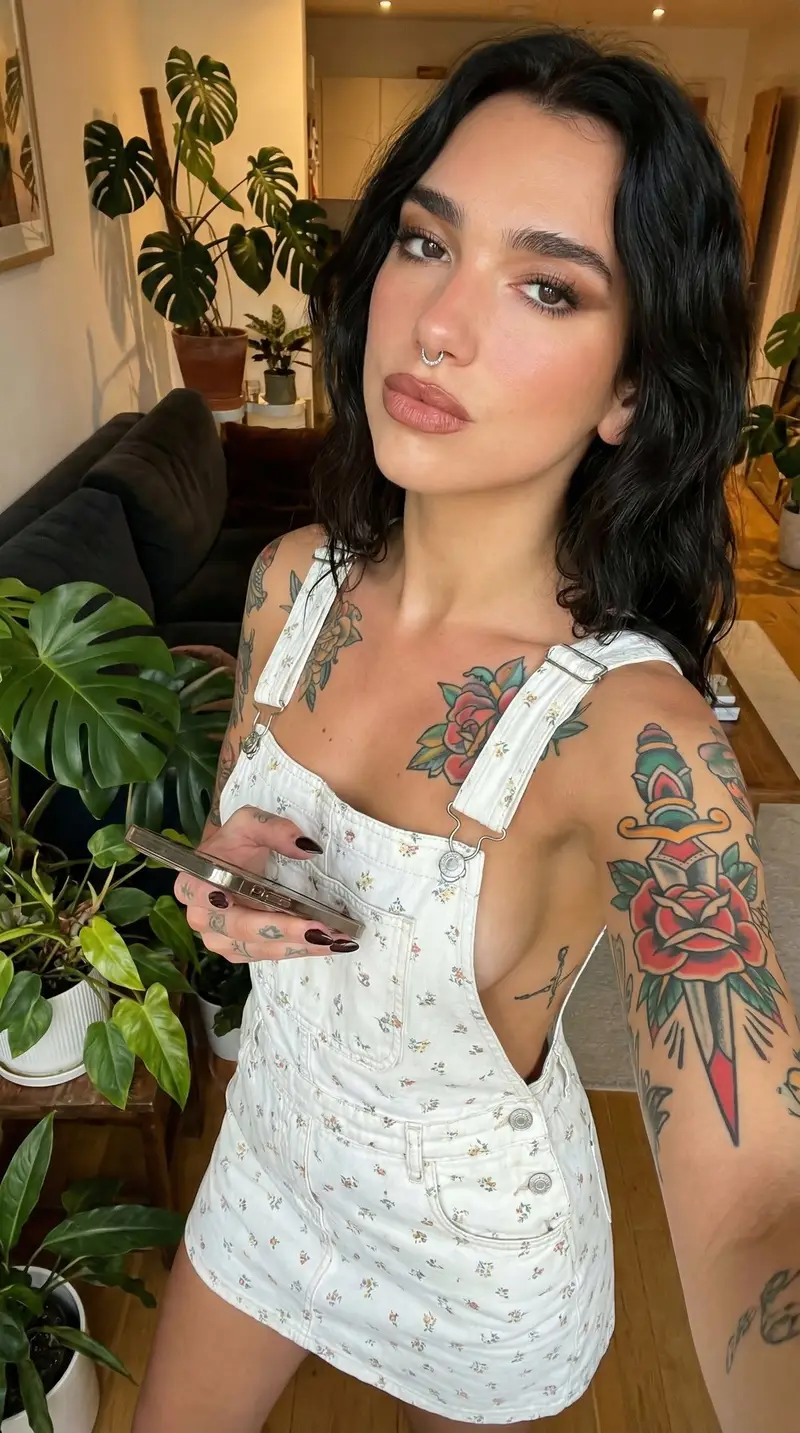 Preview of Photorealistic Tattooed Selfie Portrait (Structured JSON)