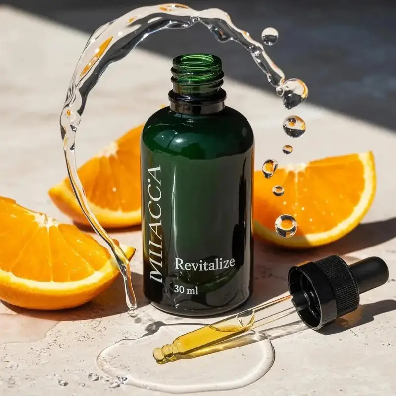 Preview of Citrus Skincare Product Macro Photography Prompt