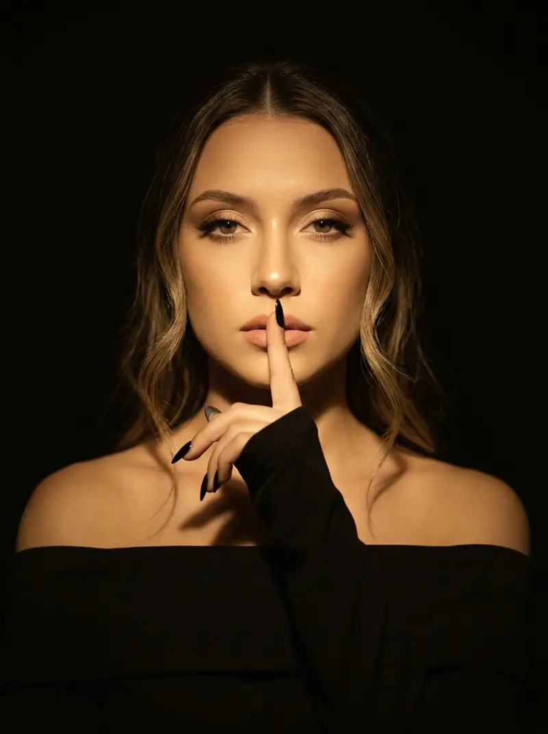 Preview of Cinematic Dark Studio Silence Portrait