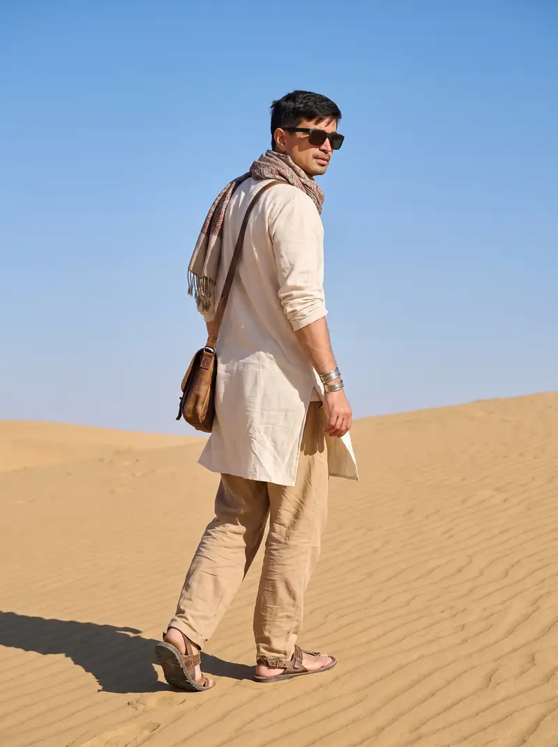 Preview of Sahara Desert Cinematic Portrait Prompt