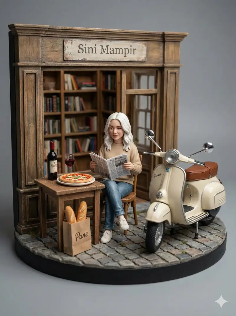 پیش‌نمایش Ultra-Realistic Macro Diorama Product Photography Prompt